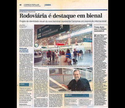 Jornal Correio Popular – Rodoviária é destaque em bienal
