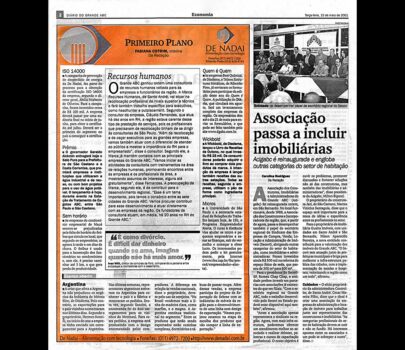 Jornal Diário do Grande ABC – Associação passa a incluir imobiliárias