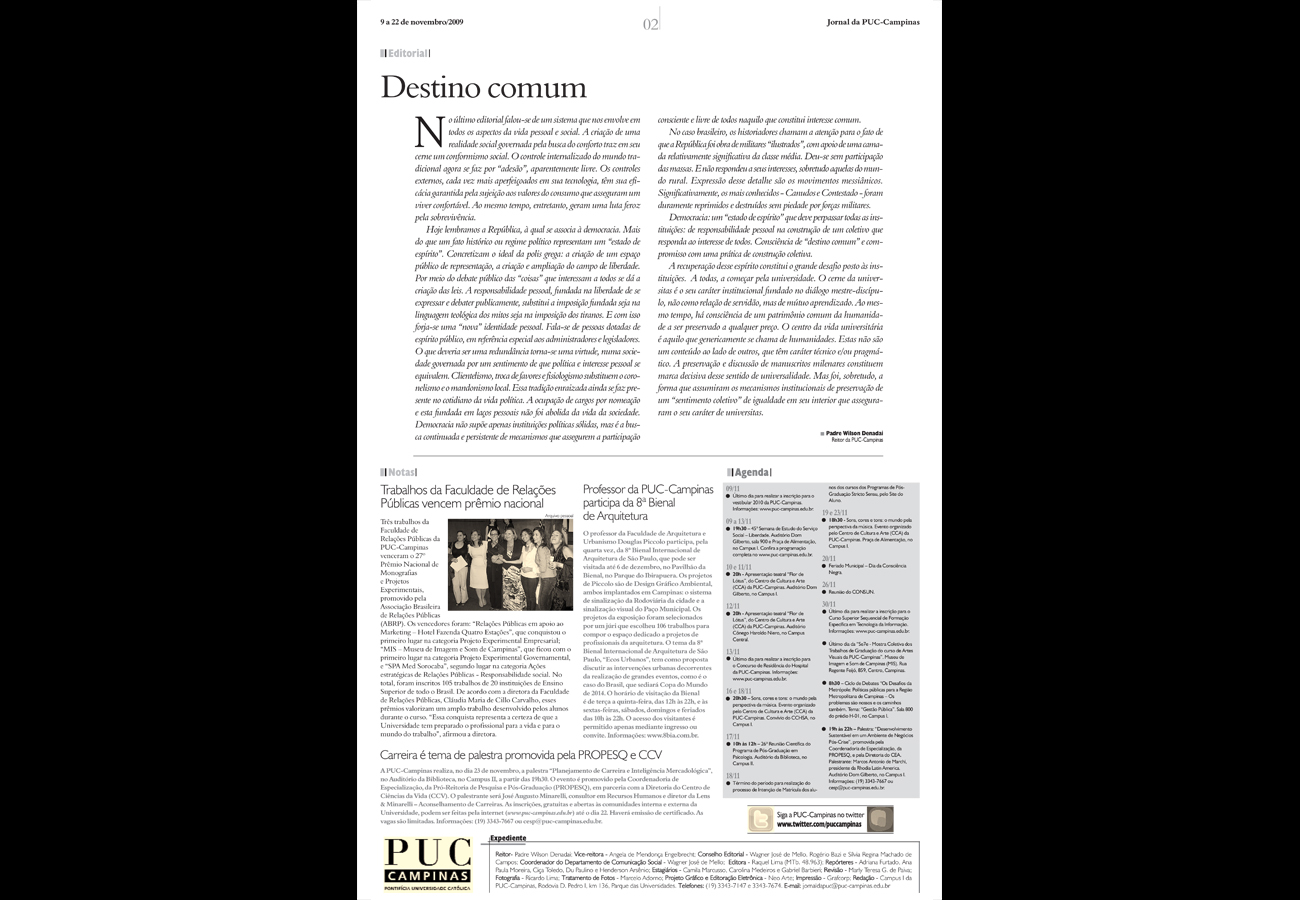 Jornal da PUC-Campinas – Professor da PUC-Campinas participa da 8ª Bienal de Arquitetura