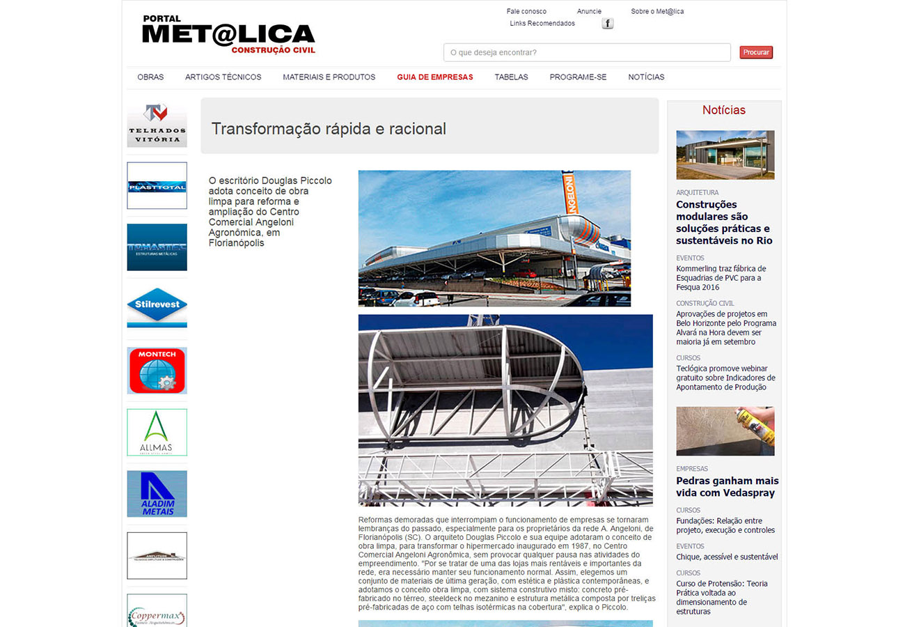 Portal Metálica – Transformação rápida e racional