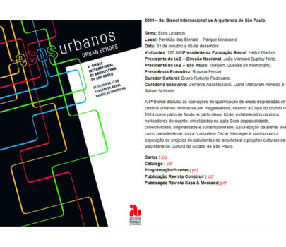 IABSP – 8a. Bienal Internacional de Arquitetura de São Paulo
