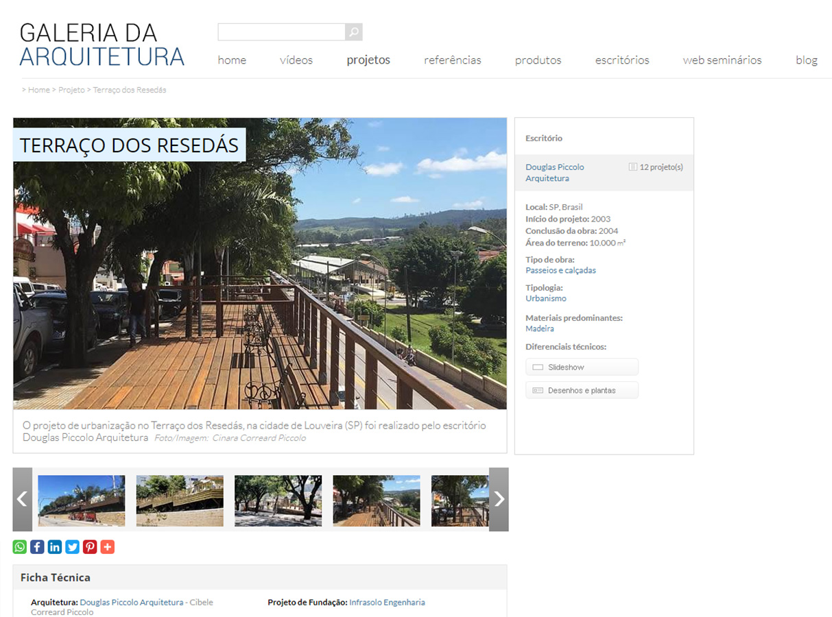 Galeria da Arquitetura – Terraço dos Resedás