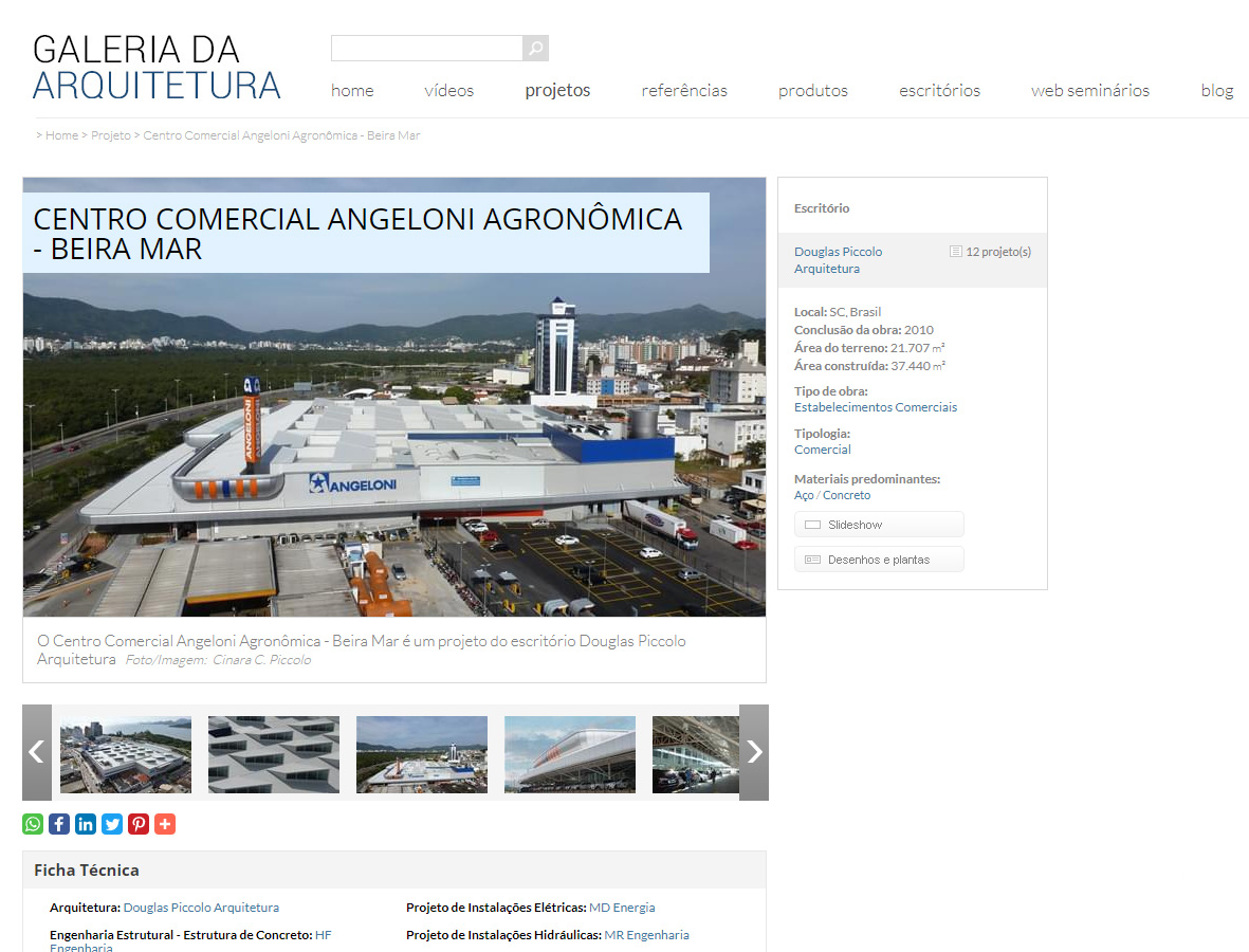 Galeria da Arquitetura – Centro Comercial Angeloni Agronômica
