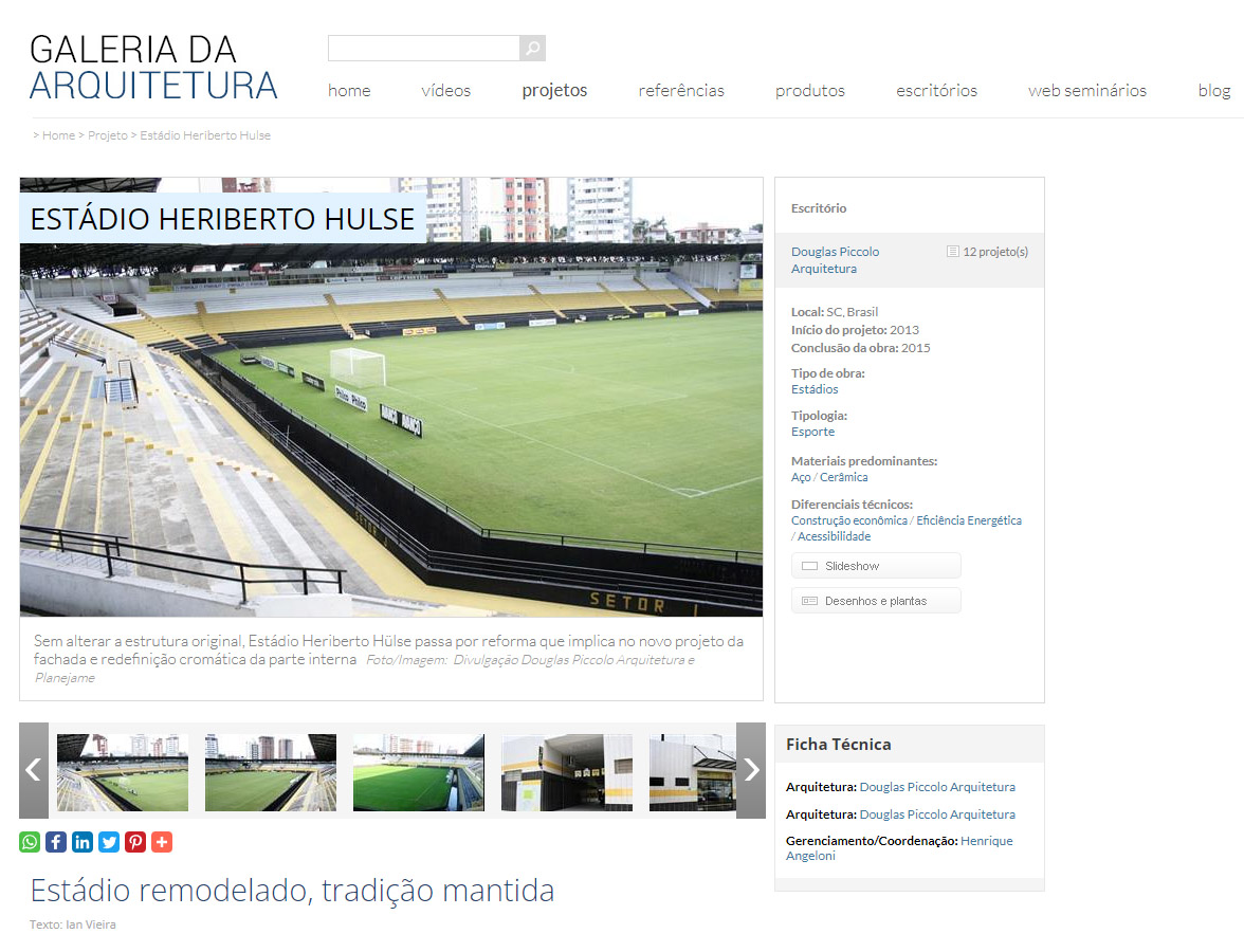 Galeria da Arquitetura – Estádio Heriberto Hulse