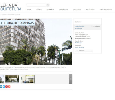 Galeria da Arquitetura – Programação Visual Prefeitura de Campinas