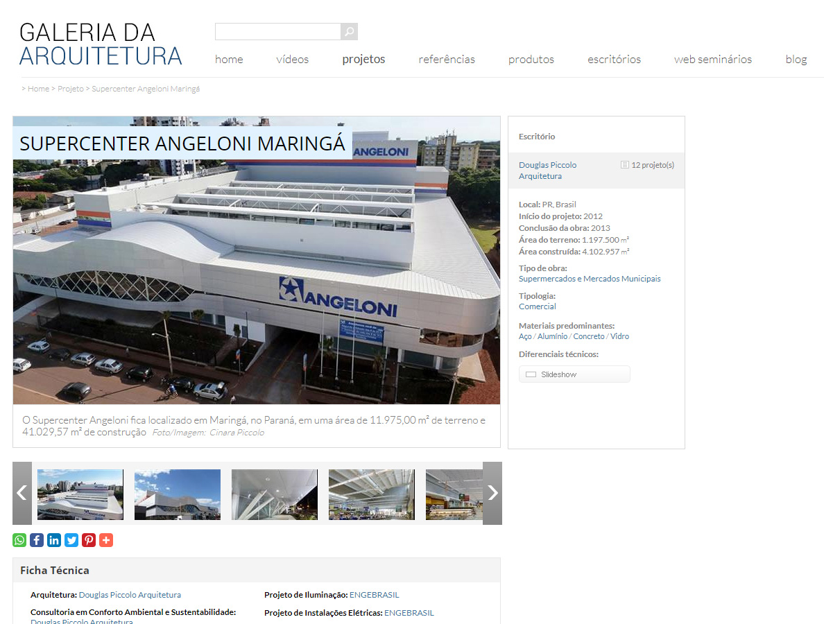 Galeria da Arquitetura – Supercenter Angeloni Maringá